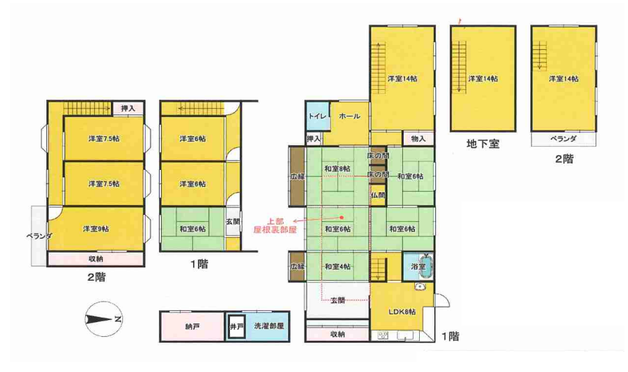 古家・間取り(間取) 古家・間取り(間取)