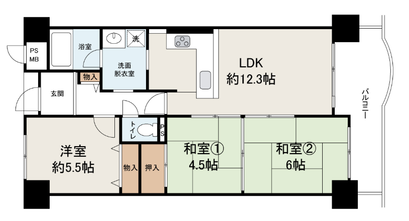 (間取) (間取)