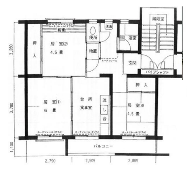 間取り反転の場合あり(間取) 間取り反転の場合あり(間取)
