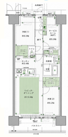 (間取) (間取)